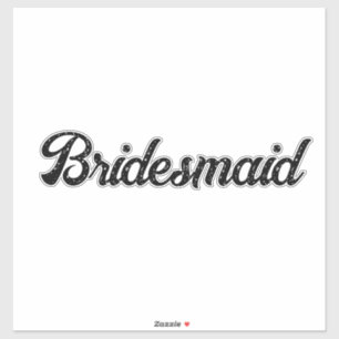 Wedding Bridesmaid 2024 Simple Custom Elegant Cute
