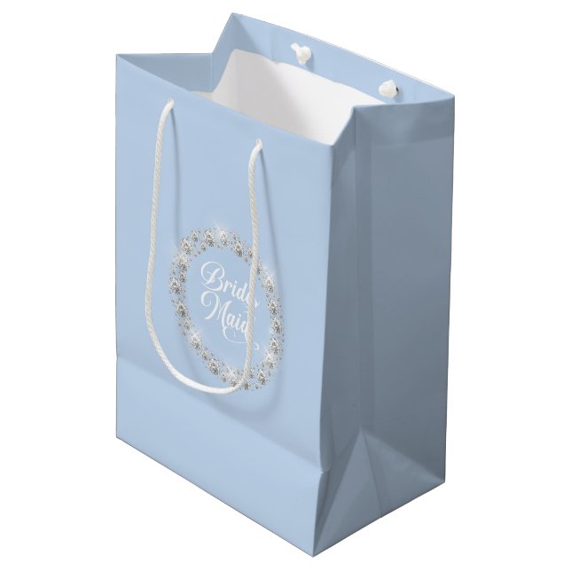 Wedding Bridesmaid Gift Bag (Front Angled)
