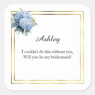 Wedding Bridesmaid Gift Stickers