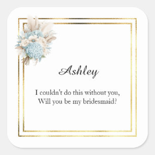 Wedding Bridesmaid Gift Stickers