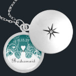 Wedding Bridesmaid Keepsake Thank You Necklace<br><div class="desc">Keepsake Necklaces Choose either Silver Plated Gold Finish or Sterling Silver Unique Personalised Custom !st Christmas Gift Wedding Keepsake Wedding Party Necklaces - to change background colour - click customise - click edit - choose last tool in drop down menu and choose from one of the colours shown or enter...</div>