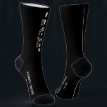 Wedding Brother Of The Bride Personalised Black Socks<br><div class="desc">Dress the men of your wedding party with coordinating personalised black socks. "Brother Of The Bride" is written down the front in bold white typography. Personalise with your first names and wedding date in simple white typography.</div>