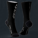 Wedding Brother Of The Groom Personalised Black Socks<br><div class="desc">Dress the men of your wedding party with coordinating personalised black socks. "Brother Of The Groom" is written down the front in bold white typography. Personalise with your first names and wedding date in simple white typography on the bottom.</div>