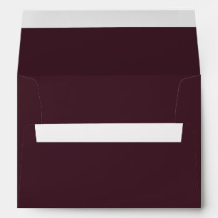 Wedding burgundy envelope