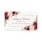 Wedding Burgundy Floral Registry Insert Card SB