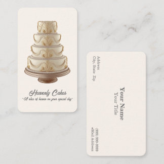 Wedding Cake / Bakery Business Card