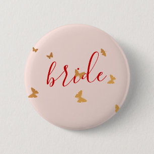 Wedding Cake Butterflies 6 Cm Round Badge