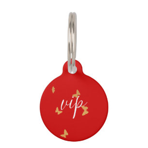Wedding Cake Butterflies Pet Tag