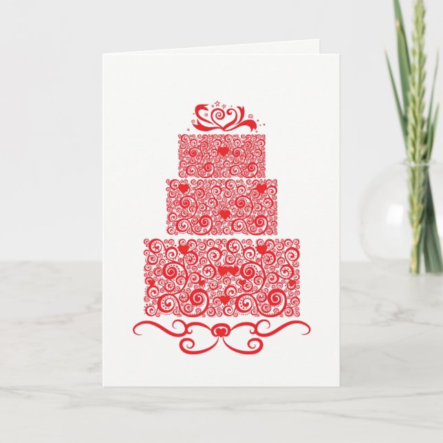 Wedding Cake Card (Front)