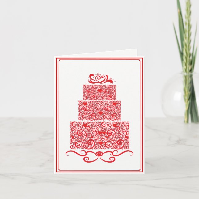 Wedding Cake Card (Front)