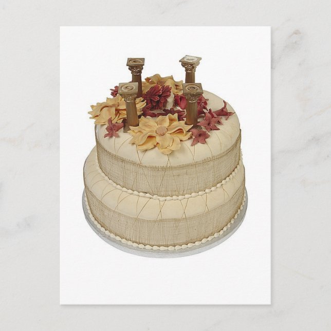 Wedding Cake Columns Postcard (Front)