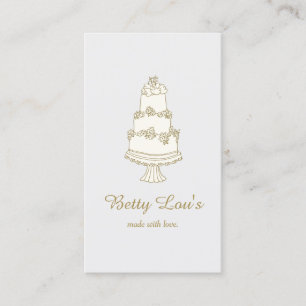 Wedding Cake Decorator Pastry Shop Bakery Business Card