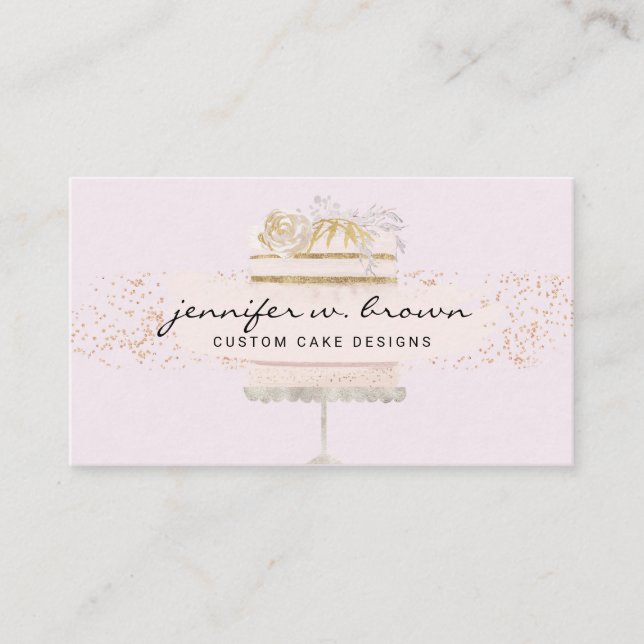 Wedding Cake Delivery Service Business Card (Front)