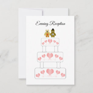 Wedding Cake Design Wedding Reception Invitation