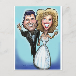Wedding Cake Dolls Postcard