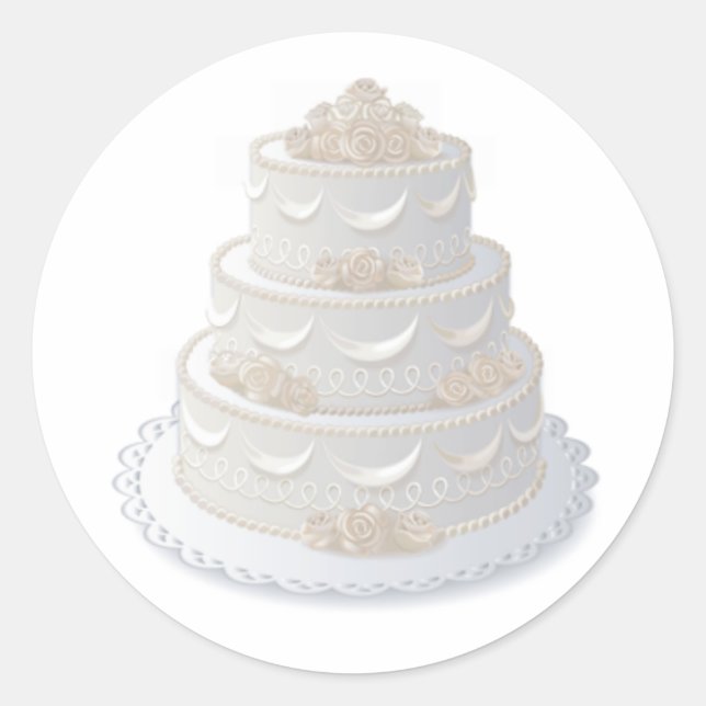 Wedding Cake Envelope Seal (Front)