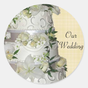 Wedding Cake Envelope Seal Stickers