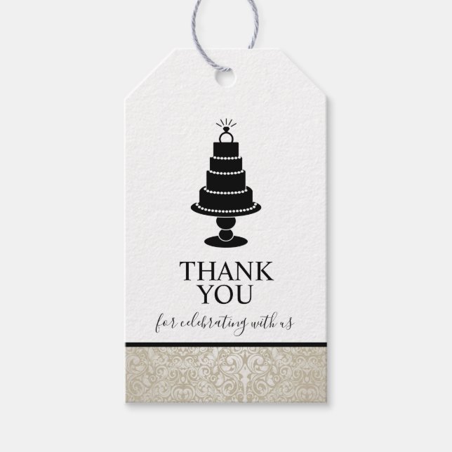Wedding Cake Gift Tags (Front)