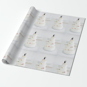 Wedding cake - gift wrapping paper