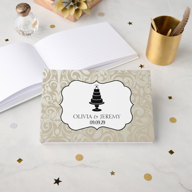 Wedding Cake Guest Book (Front Open)