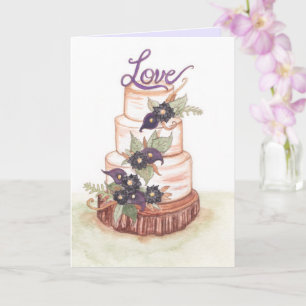 Wedding Cake Happy Wedding Card