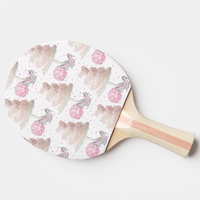 Wedding Cake Ping Pong Paddle (Back Side)
