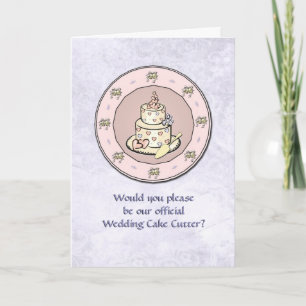 Wedding Cake - Plate - Multiple Wedding Use Card
