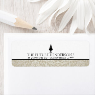 Wedding Cake Return Address Label