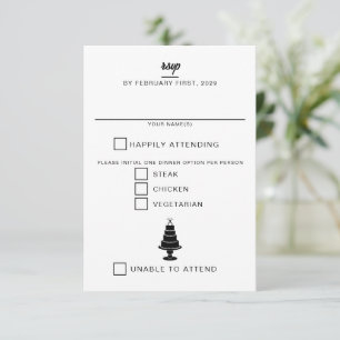 Wedding Cake RSVP Card