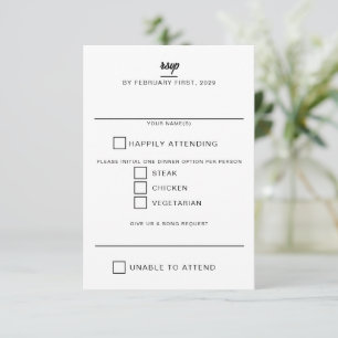 Wedding Cake RSVP Card