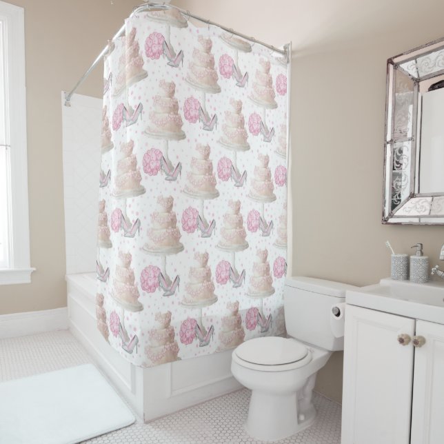 Wedding Cake Shower Curtain (In Situ)