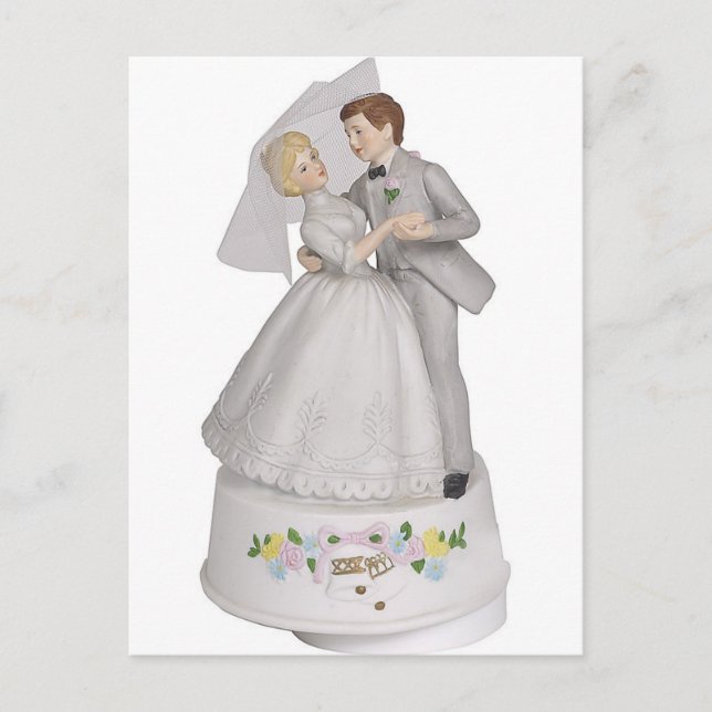 Wedding Cake Topper Figurine Postcard (Front)