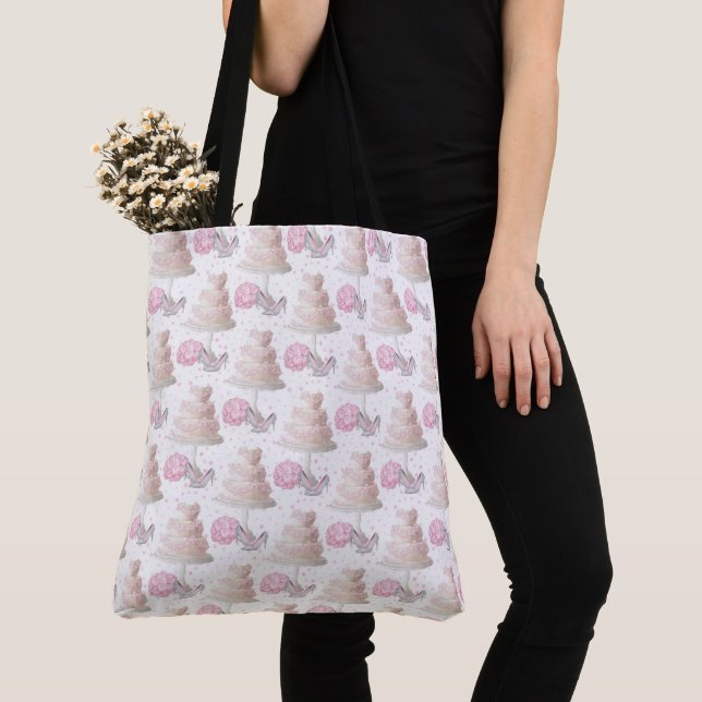 Wedding Cake Tote Bag (Close Up)