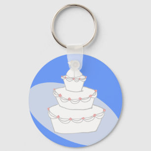 Wedding Cake Two Brides Key Ring