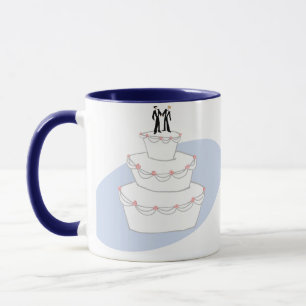 Wedding Cake Two Grooms Mug
