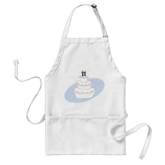 Wedding Cake Two Grooms Standard Apron (Front)