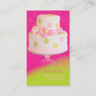 Wedding cakes pastry chef business card