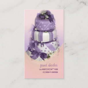 Wedding cakes pastry chef business card