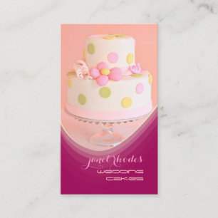 Wedding cakes pastry chef business card