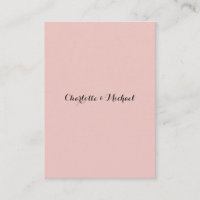Wedding Calligraphy Elegant Rose Gold Plain Name