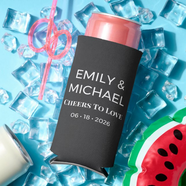 Wedding Can Coolers | Modern Party Favour (In Situ Summer)