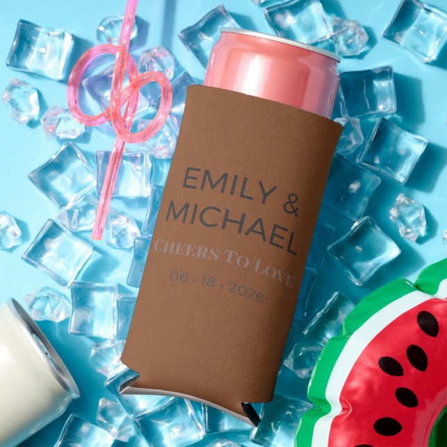Wedding Can Coolers | Modern Party Favour (In Situ Summer)