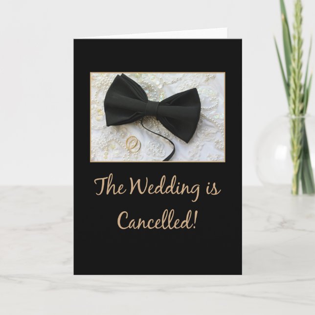 Wedding cancellation announcement (Front)