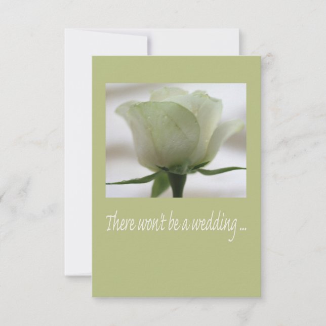 Wedding cancellation announcement (Front)