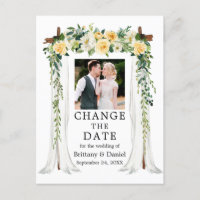 Wedding Canopy Yellow Floral Change The Date
