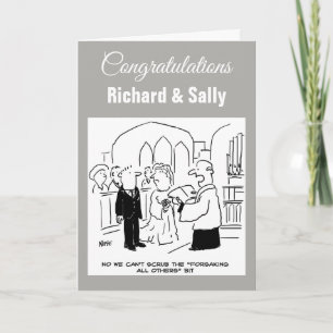 Wedding. Can't Scrub Forsaking all Others bit Card