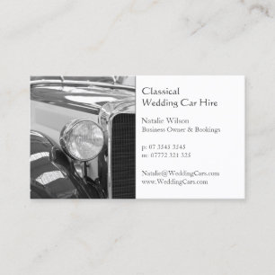 Wedding Car Hire, Add Your Photo - Business Card