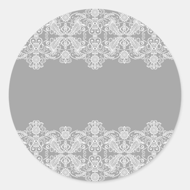 Wedding Card Classic Round Sticker (Front)