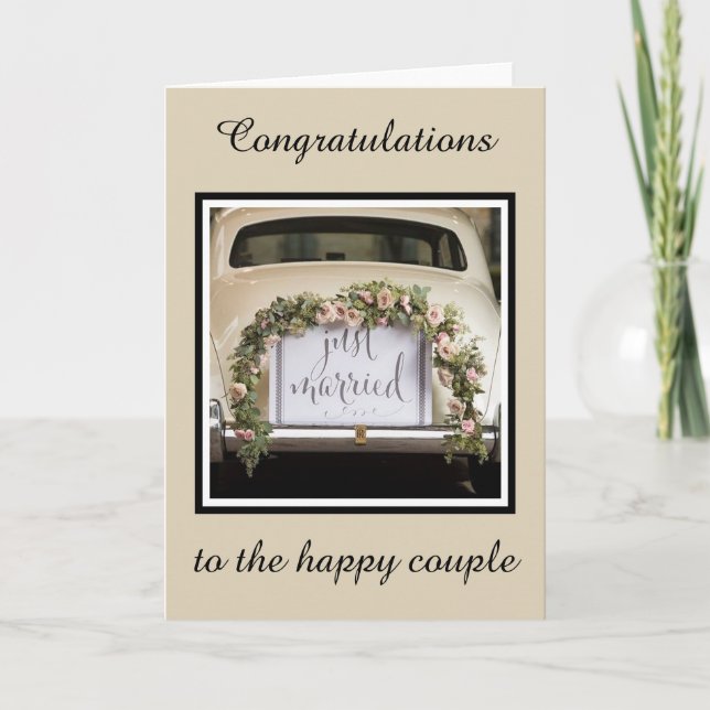 Wedding Card - Congratulations to the happy couple (Front)