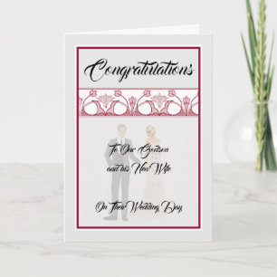 Wedding Card for Godson & New Wife
